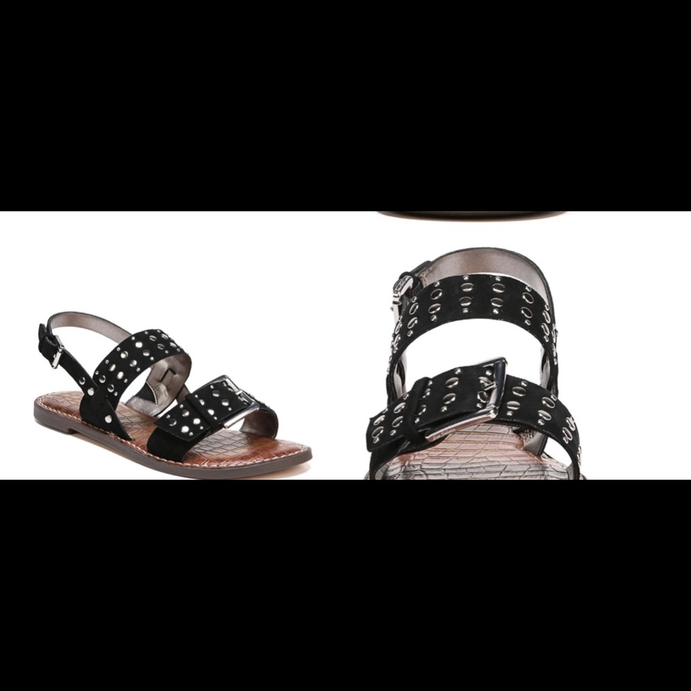 Sam Edelman black suede sandals